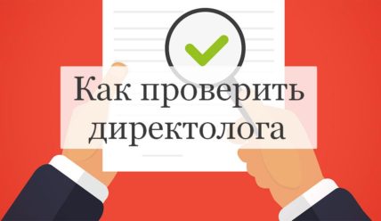 Как проверить директолога в процессе работы
